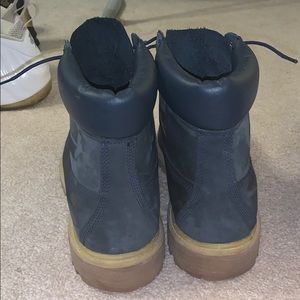 Navy blue timberlands